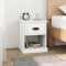Gossi noptiere, 2 buc, alb, 39x39x47,5 cm, lemn prelucrat