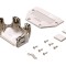 Conector Carcasă D-Sub ecranat, argintie