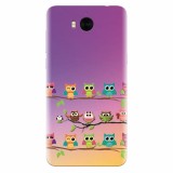 Husa silicon pentru Huawei Y6 2017, Owls