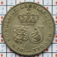 Groenlanda 1 krone 1960 - Frederik IX - km 10 - D01