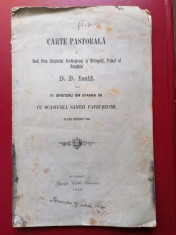 Carte pastorala D,D.Iosif 1888 foto