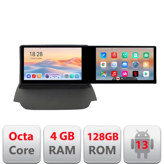 Navigatie Ford Ecosport 2013-2016 Kit-232 Edotec 2 ecrane 8 core 4+128 21.6 inch Incell android Wifi 5Ghz gps internet a CarStore Technology