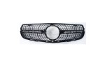 Grila radiator Mercedes Clasa Glc (X253), 11.2015-06.2019, model: AMG, montare fata, Cu gaura pentru camera; negru/cromat, RapidAuto