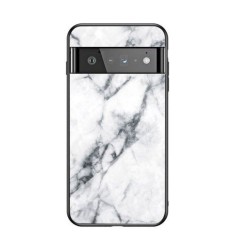 Husa Telefon Google Pixel 6 Pro Dura Cu Spate Din Sticla Alba foto