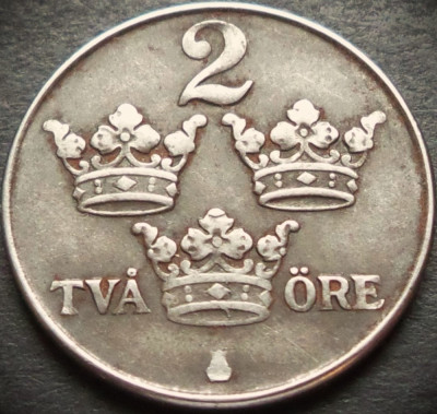 Moneda istorica 2 ORE - SUEDIA, anul 1948 * cod 3947 = excelenta foto