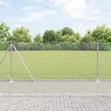 Cumpara ieftin Gard hexagonal cu baza din beton 100 x 0,8 m Otel Galvanizat