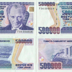 2 x 1994 , 500,000 turkish lira ( P-208c ) - Turcia - stare aUNC