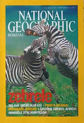 NATIONAL GEOGRAPHIC ROMANIA, SEPTEMBRIE 2003. ZEBRELE-WILLIAM L. ALLEN-219807 foto