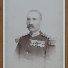 Fotografie de cabinet de secol 19 ; General George Gramaticescu