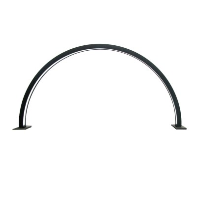 Lampa de masa, Led, Semicirculara, Neagra foto
