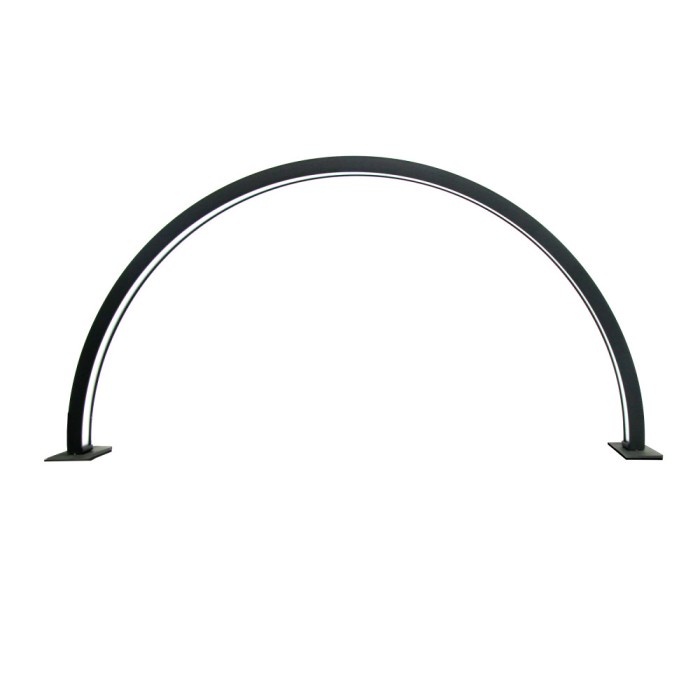 Lampa de masa, Led, Semicirculara, Neagra