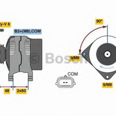Generator / Alternator RENAULT MEGANE III Hatchback (BZ0) (2008 - 2016) BOSCH 0 986 080 990