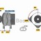 Generator / Alternator RENAULT CLIO III (BR0/1, CR0/1) (2005 - 2012) BOSCH 0 986 080 990