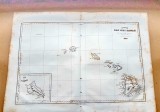F909-I-Harta veche AFRICA- INSULA HAWAII 1834.