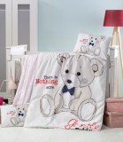 Cumpara ieftin Lenjerie de pătuț copii Victoria Bianco VKB10/Teddy