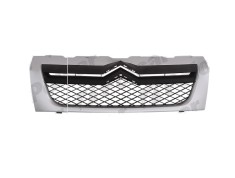 Grila radiator Citroen Jumper (250), 09.2006-08.2014, montare fata, neted, cu rama argintie; grunduit, RapidAuto foto