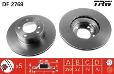 TRW DF2769 Disc frana