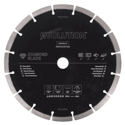 Disc diamantat pentru fierastrau circular Evolution D230SEG-CS, O230x22.2 mm, 16 dinti foto