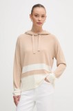 United Colors of Benetton pulover din amestec de l&acirc;nă culoarea bej, light, 102HE203V