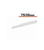 Tub termocontractibil alb 70mm/ 35mm 0.5m