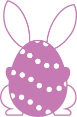 Sticker decorativ, Ou de Paste, Mov, 85 cm, 7234ST-1 foto