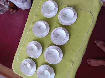 Portelan Hackefors Suedia set de 8 cesti de cafea foto