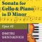 Shostakovich Sonata in d minor--opus 40 for cello and piano