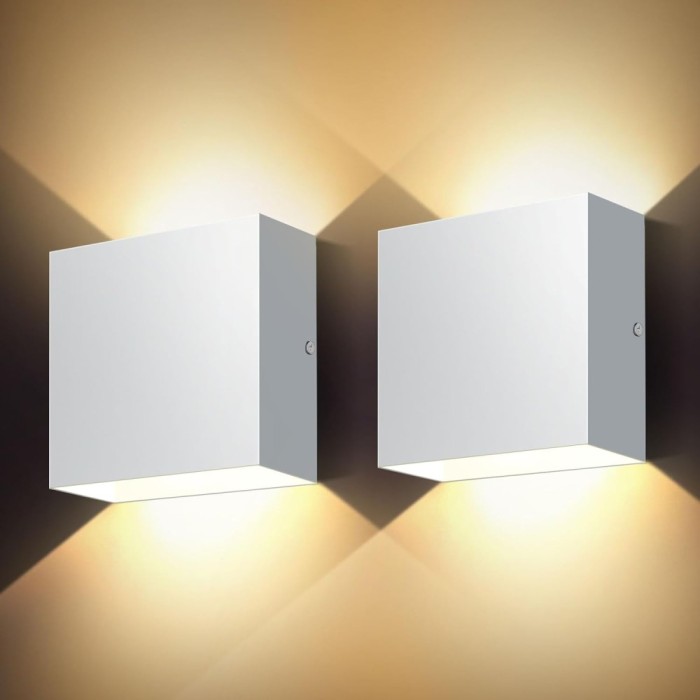 Set 2 Aplica LED Perete 12W, Alb - CN