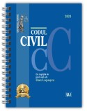 Codul civil Ianuarie 2024 (ediție spiralată) - Hardcover - Dan Lupaşcu - Universul Juridic