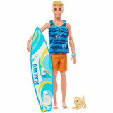 BARBIE PAPUSA KEN SURFER SuperHeroes ToysZone, Mattel