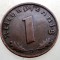 B.085 GERMANIA 1 REICHSPFENNIG 1938 D