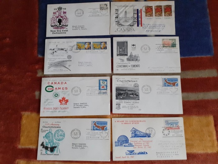 Canada - Set de FDC-uri diferite