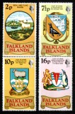 Falkland 1975, Mi #236-239**, steme. fauna,, MNH! Cota 10 &euro;!, Natura, Nestampilat