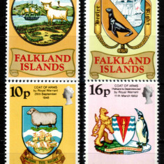 Falkland 1975, Mi #236-239**, steme. fauna,, MNH! Cota 10 €!