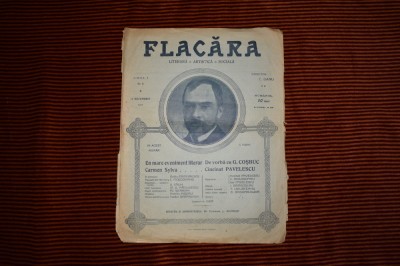 revista Flacara 1911 Cosbuc foto