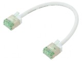 Cablu Patch U/FTP Cat 8.1 0,15m LSZH Alb 32AWG, Goobay