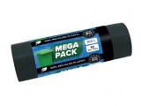 Saci gunoi LDPE negri 160l 10 buc Mega Pack