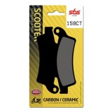 SBS - Plăcuțe de fr&acirc;nă 159CT pentru scuter (Carbon/Ceramic)