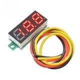 Cumpara ieftin Voltmetru Digital Rosu 0.28&quot; 0-100V DC, 3 fire, Contact Electric, OKY4094-1-Red