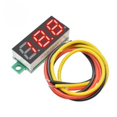 Voltmetru digital rosu 0.28 0-100V DC 3 fire OKY4094-1-Red