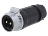 Conector circular 2 pini, aurit, 50A