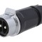Conector circular 2 pini, aurit, 50A