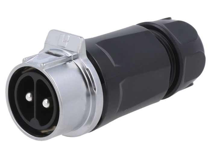 Conector circular 2 pini, aurit, 50A