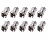 Cumpara ieftin Set 10 mufe F HQ 6.6 mm cu garnitura, conectori F tata pentru cablu coaxial RG6,
