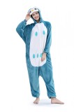 PJM30-48 Pijama tip salopeta kigurumi, din material pufos cu model bufnita, S, S/M