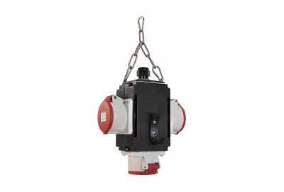 Distribuitor de energie suspendat cu 3 prize trifazice 400V 5 poli 16A IP44 foto