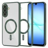 Husa Samsung Galaxy A17 5G Luxury Crystal MagSafe Verde Inchis Transparenta