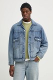 Levi&#039;s geaca de blugi din bumbac TYPE 2 TRUCKER de tranzitie, A7632