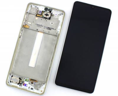 Display Samsung Galaxy A33 A336 5G Display Service Pack Alb White cu Rama foto