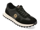 Cumpara ieftin Pantofi sport GRYXX negri, 58373, din material textil si piele naturala